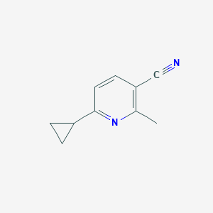 Chemical structure of 6-Cyclopropyl-2-methylnicotinonitrile