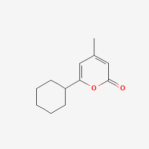 Chemical structure of 6-Cyclohexyl-4-methyl-2H-pyran-2-one
