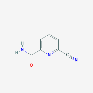 Chemical structure of 6-Cyanopicolinamide