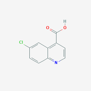 Chemical structure of 6-Chloroquinoline-4-carboxylic acid