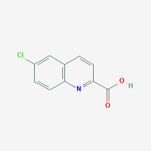 Chemical structure of 6-Chloroquinoline-2-carboxylic acid