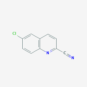 Chemical structure of 6-Chloroquinoline-2-carbonitrile
