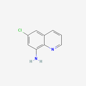 Chemical structure of 6-Chloroquinolin-8-amine