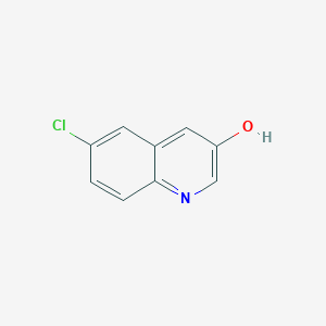 Chemical structure of 6-Chloroquinolin-3-ol