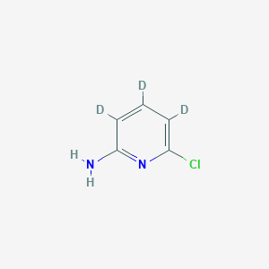 Chemical structure of 2-Chloro-6-amino(pyridine-d3)