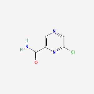 Chemical structure of 6-Chloropyrazine-2-carboxamide