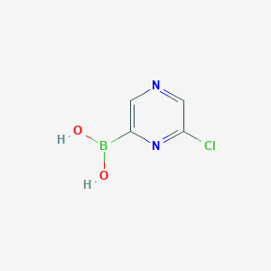 Chemical structure of 6-Chloropyrazine-2-boronic acid