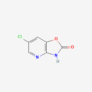 Chemical structure of 6-Chlorooxazolo[4,5-b]pyridin-2(3H)-one