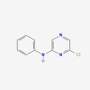 Chemical structure of 6-Chloro-N-phenylpyrazin-2-amine