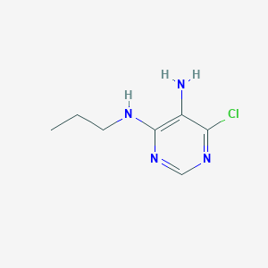 Chemical structure of 6-Chloro-N4-propylpyrimidine-4,5-diamine