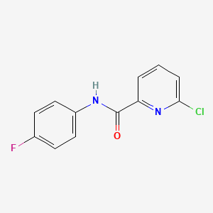 Chemical structure of 6-Chloro-N-(4-fluorophenyl)picolinamide