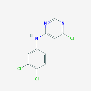 Chemical structure of 6-Chloro-N-(3,4-dichlorophenyl)pyrimidin-4-amine