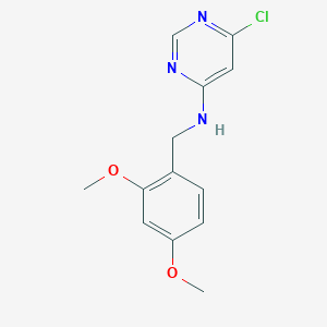 Chemical structure of 6-CHLORO-N-(2,4-DIMETHOXYBENZYL)PYRIMIDIN-4-AMINE