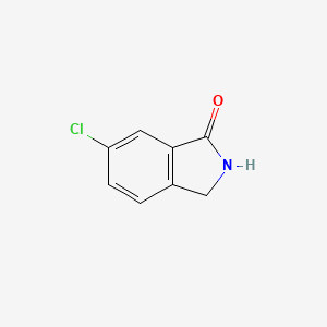 Chemical structure of 6-Chloroisoindolin-1-one