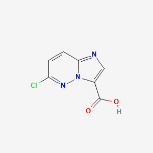 Chemical structure of 6-Chloroimidazo[1,2-b]pyridazine-3-carboxylic acid