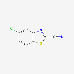 Chemical structure of 6-Chlorobenzo[d]thiazole-2-carbonitrile