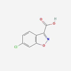 Chemical structure of 6-Chlorobenzo[d]isoxazole-3-carboxylic acid