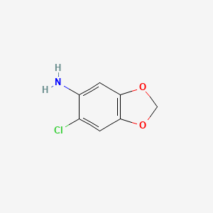 Chemical structure of 6-Chloro-1,3-benzodioxol-5-amine