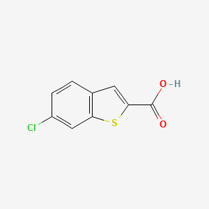 Chemical structure of 6-Chlorobenzo[b]thiophene-2-carboxylic acid