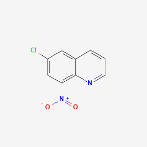Chemical structure of 6-Chloro-8-nitroquinoline