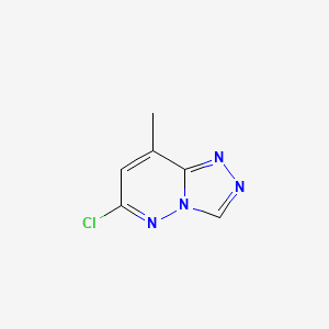 Chemical structure of 6-Chloro-8-methyl-[1,2,4]triazolo[4,3-b]pyridazine