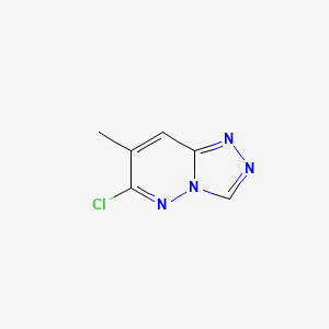 Chemical structure of 6-Chloro-7-methyl-[1,2,4]triazolo[4,3-b]pyridazine