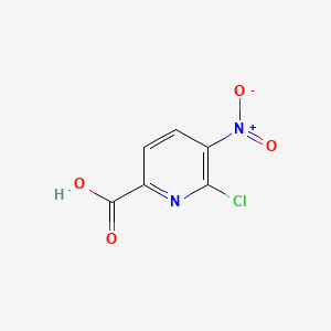 Chemical structure of 6-Chloro-5-nitropicolinic acid