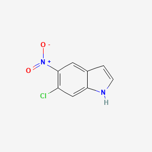 Chemical structure of 6-Chloro-5-nitro-1H-indole
