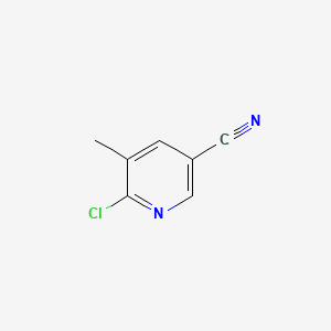 Chemical structure of 6-Chloro-5-methylnicotinonitrile