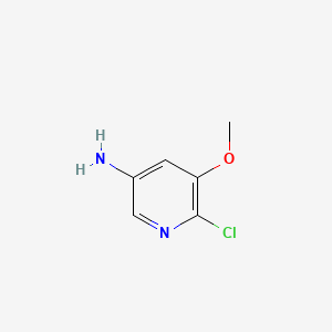 Chemical structure of 6-Chloro-5-methoxypyridin-3-amine