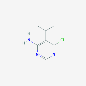 Chemical structure of 6-Chloro-5-isopropylpyrimidin-4-amine