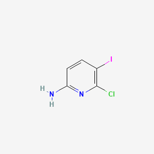 Chemical structure of 6-Chloro-5-iodopyridin-2-amine