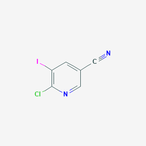 Chemical structure of 6-Chloro-5-iodonicotinonitrile