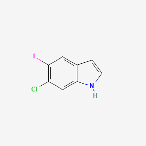 Chemical structure of 6-CHLORO-5-IODOINDOLE