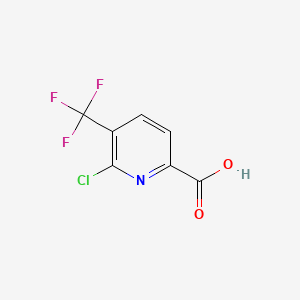 Chemical structure of 6-Chloro-5-(trifluoromethyl)picolinic acid