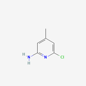 Chemical structure of 6-chloro-4-methylpyridin-2-amine