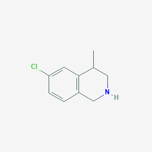 Chemical structure of 6-Chloro-4-methyl-1,2,3,4-tetrahydroisoquinoline