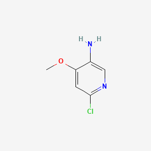 Chemical structure of 6-Chloro-4-methoxypyridin-3-amine