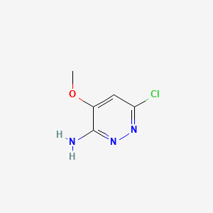 Chemical structure of 6-Chloro-4-methoxypyridazin-3-amine