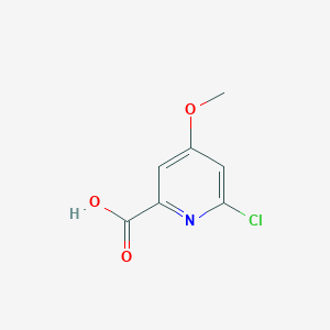 Chemical structure of 6-Chloro-4-methoxypicolinic acid