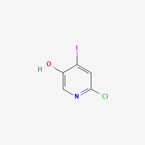 Chemical structure of 6-chloro-4-iodopyridin-3-ol