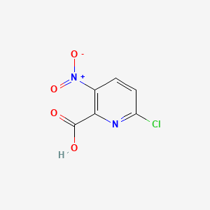 Chemical structure of 6-Chloro-3-nitropicolinic acid