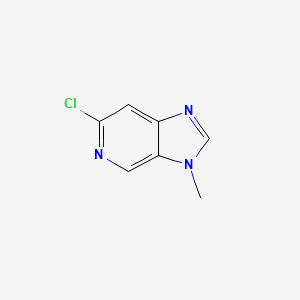 Chemical structure of 6-Chloro-3-methyl-3H-imidazo[4,5-c]pyridine