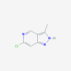 Chemical structure of 6-Chloro-3-methyl-1H-pyrazolo[4,3-c]pyridine