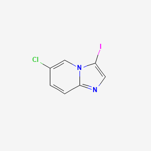 Chemical structure of 6-Chloro-3-iodoimidazo[1,2-a]pyridine
