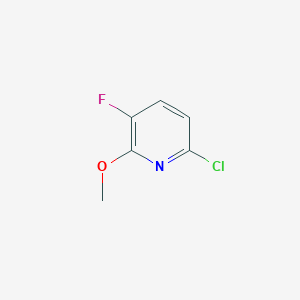 Chemical structure of 6-Chloro-3-fluoro-2-methoxypyridine