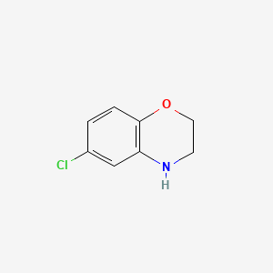 Chemical structure of 6-chloro-3,4-dihydro-2H-1,4-benzoxazine