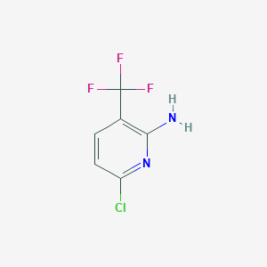 Chemical structure of 6-Chloro-3-(trifluoromethyl)pyridin-2-amine