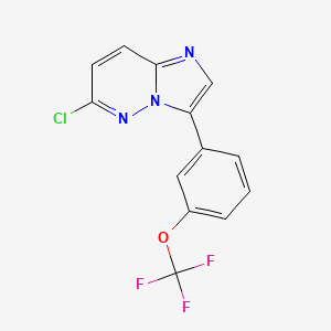 Chemical structure of 6-Chloro-3-(3-(trifluoromethoxy)phenyl)imidazo[1,2-b]pyridazine