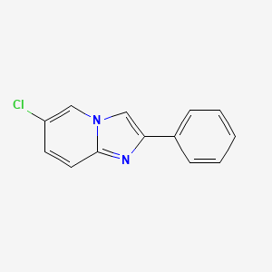 Chemical structure of 6-Chloro-2-phenylimidazo[1,2-a]pyridine
